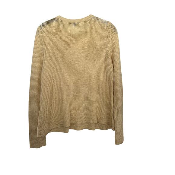 Eileen Fisher Women's Yellow Crew Neck Long Sleeves Knit Sweater Size XXS - Picture 3 of 3